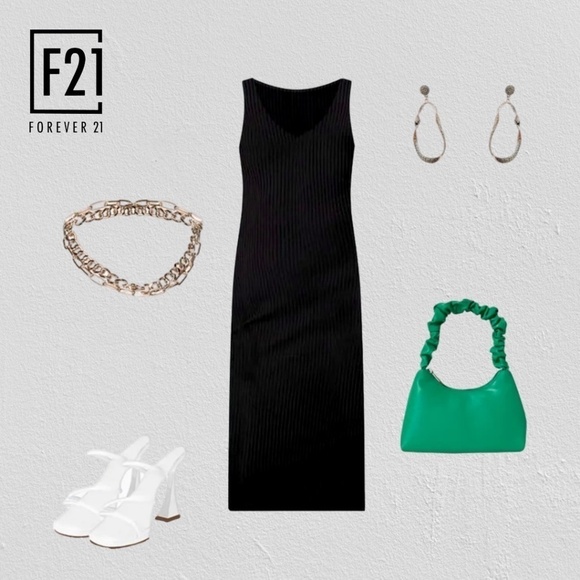 FOREVER 21 Faux Leather Ruched-Strap GREEN Color-Pop Handbag/Purse/Bag NWT - Picture 6 of 12